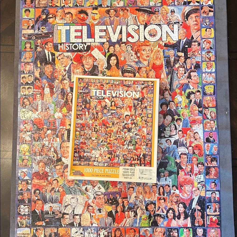 Television History 1000 Piece Puzzle Complete